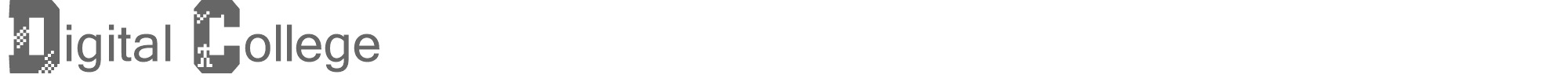 Sample characters Digital College Font